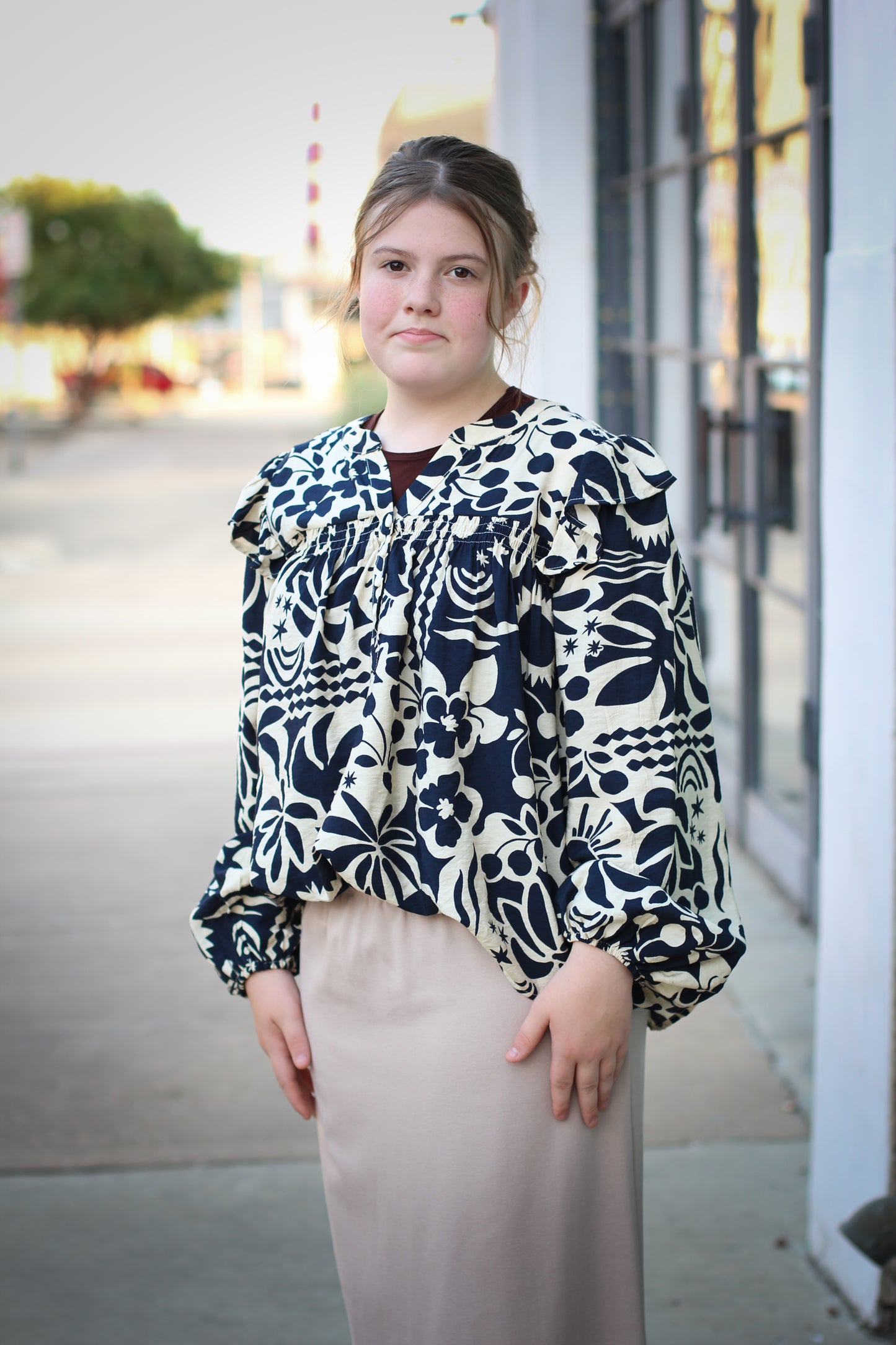 Navy Nights Top