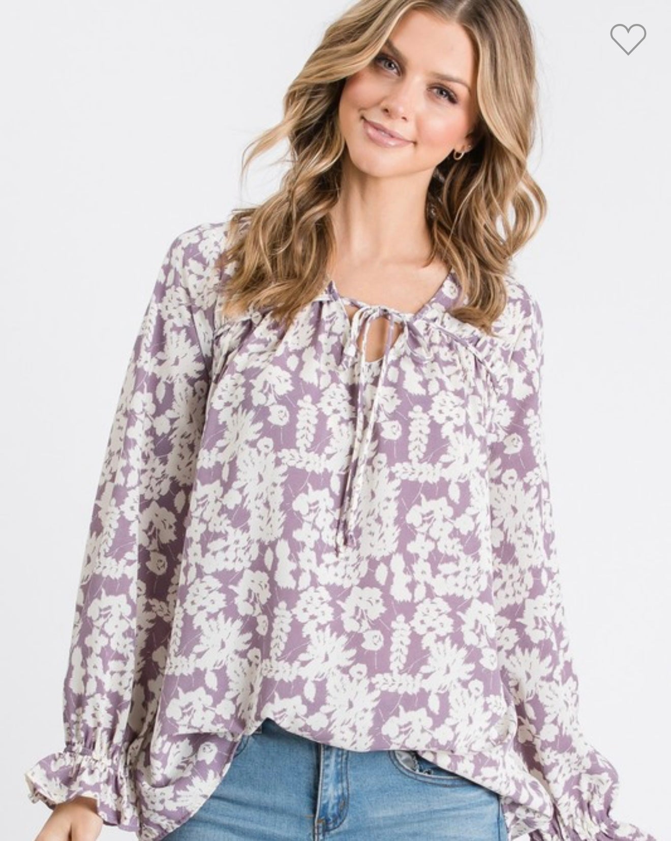 Lavendar Blooms Top