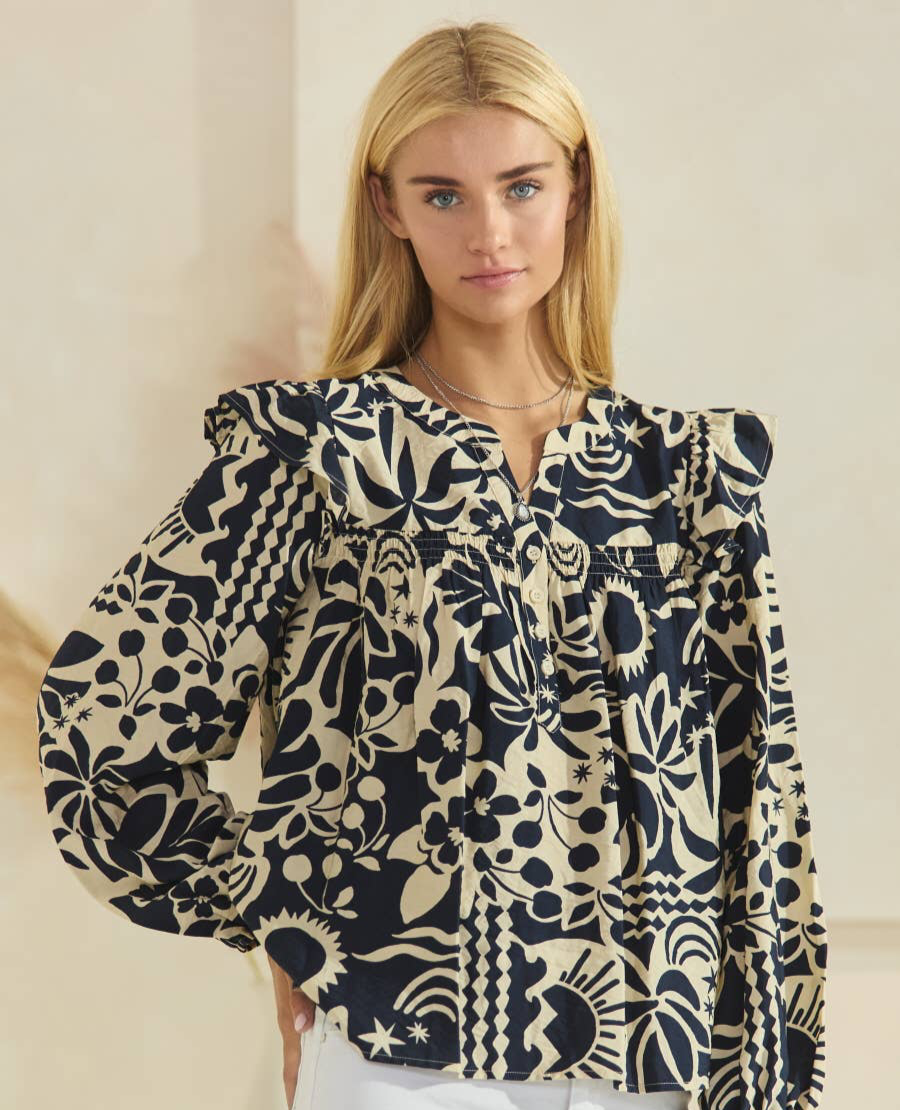 Navy Nights Top