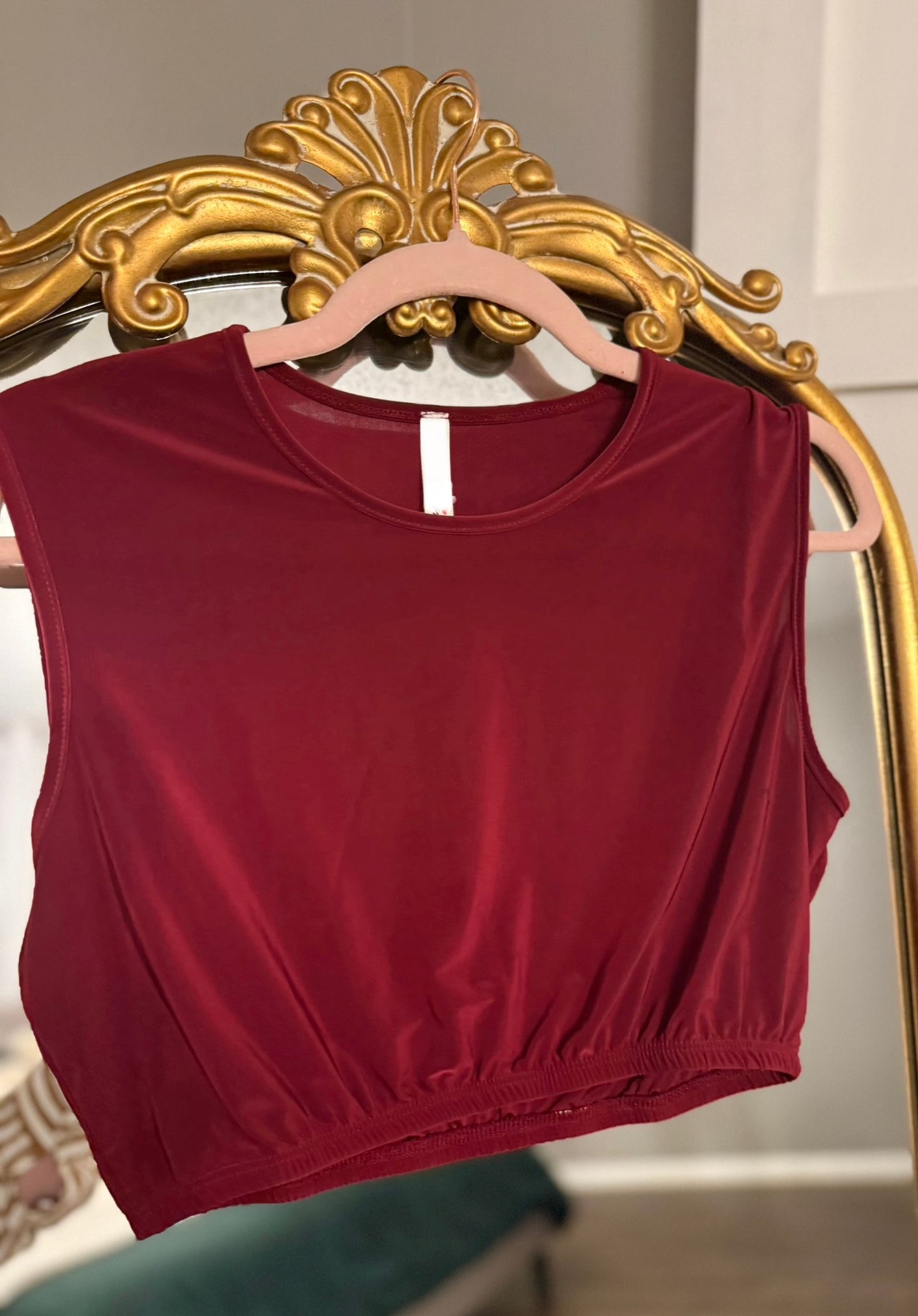 Sleeveless Half Tee