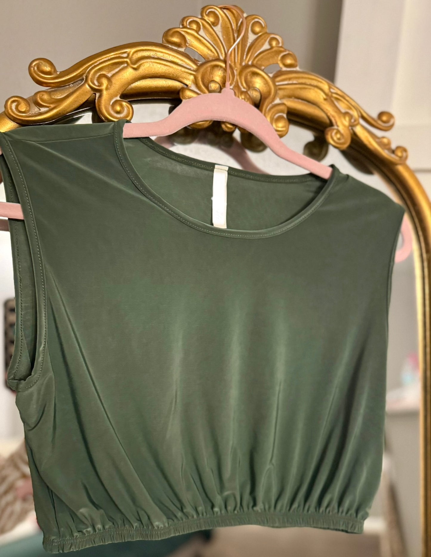 Sleeveless Half Tee