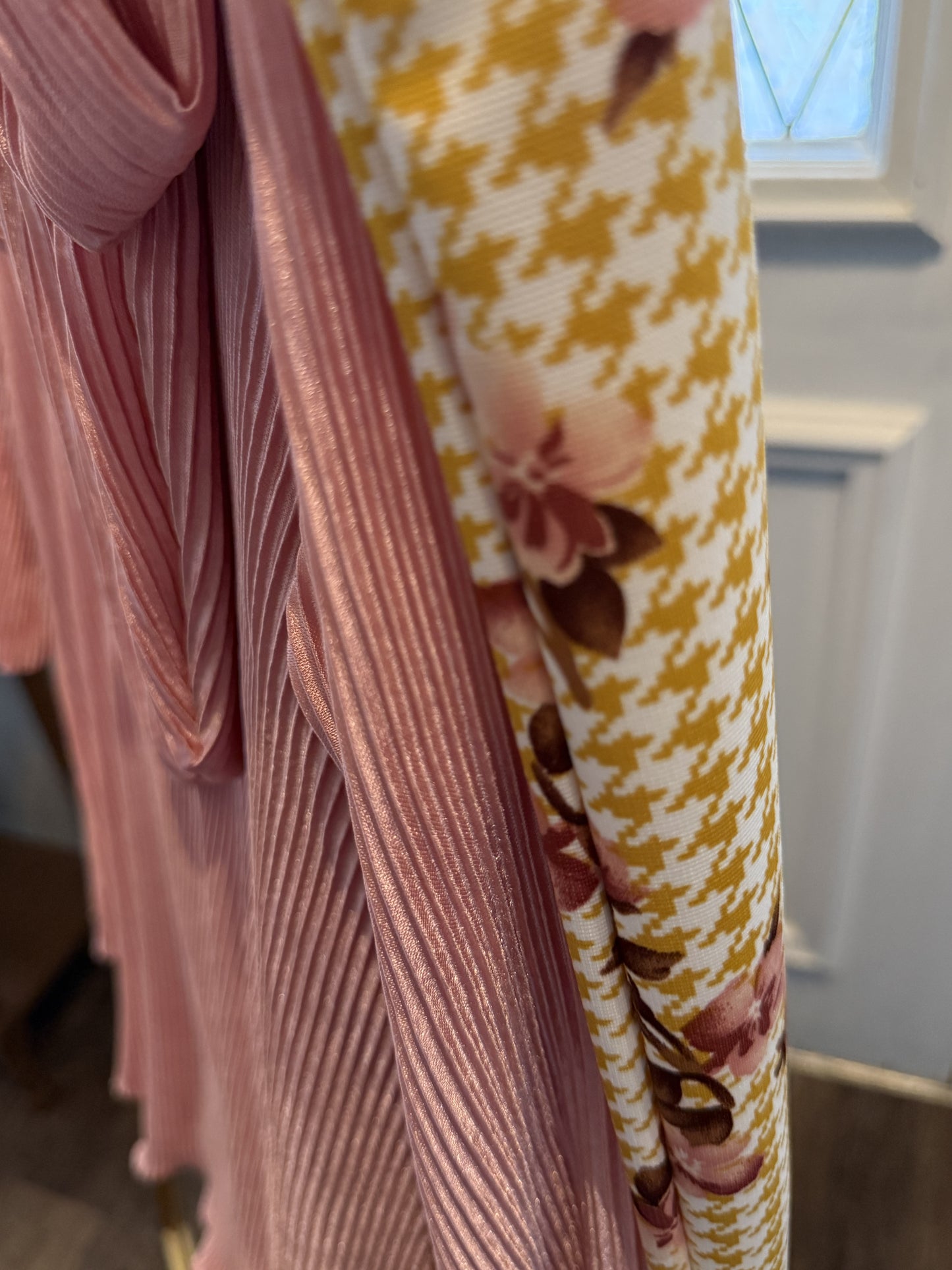 Houndstooth Florals Skirt