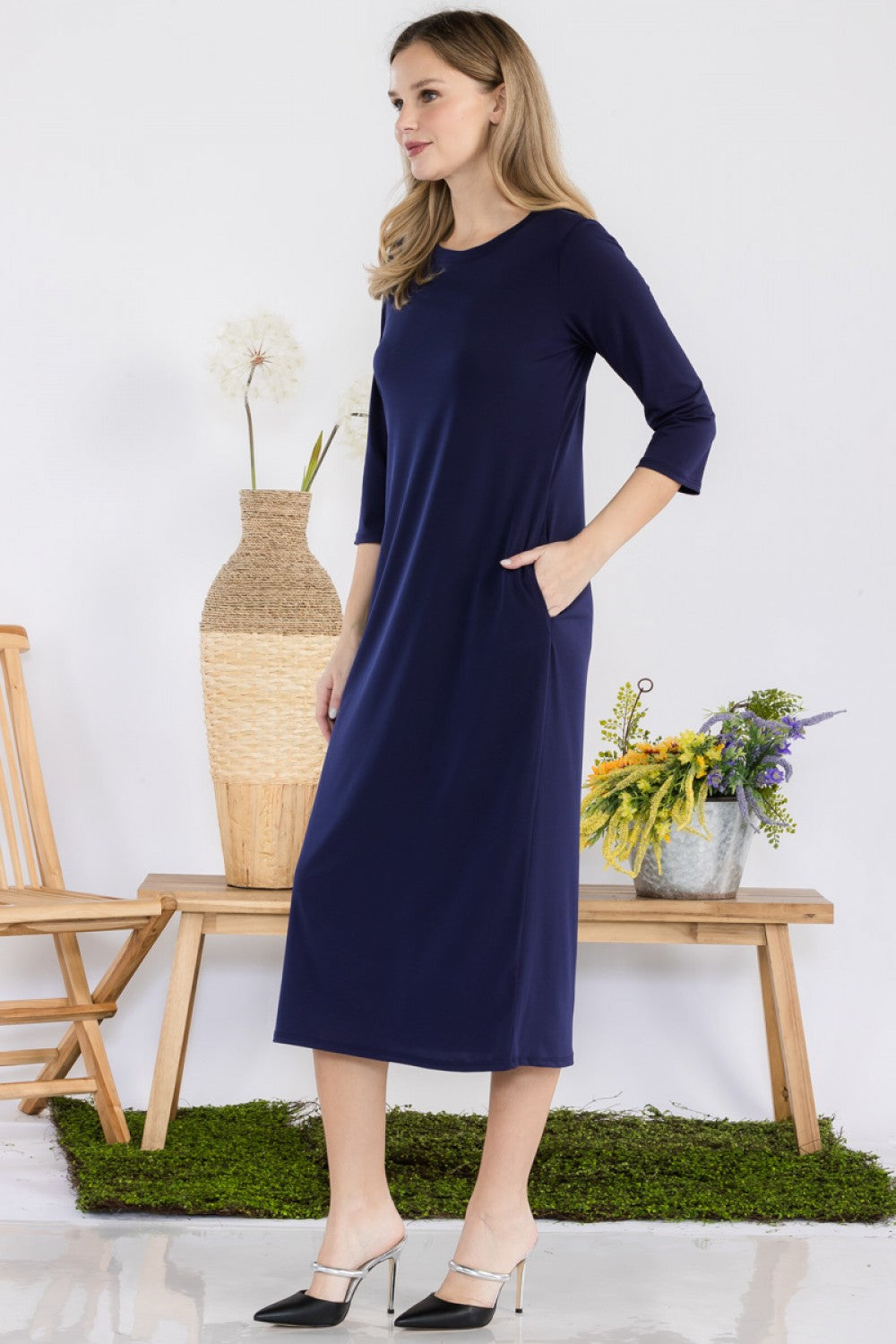 Midi Length Layering Dress