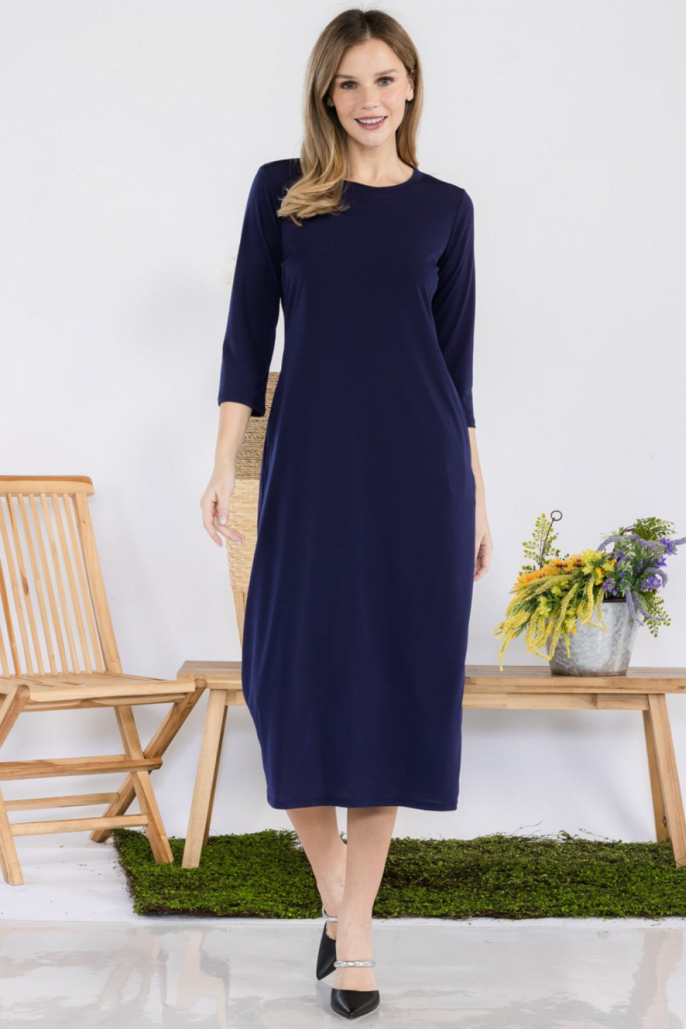 Midi Length Layering Dress