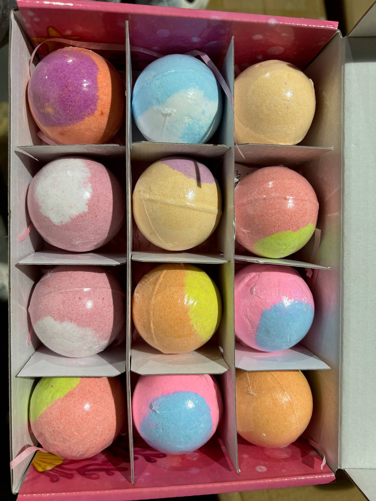 Mermaid Theme Bath Bomb Gift Set (Pink Box) | A099