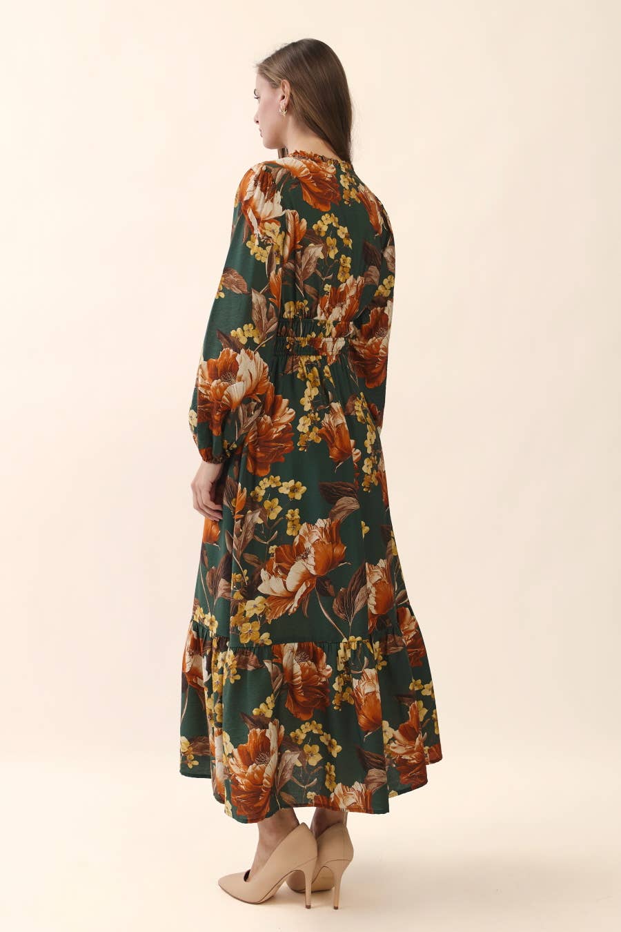 Floral Print Midi Dress
