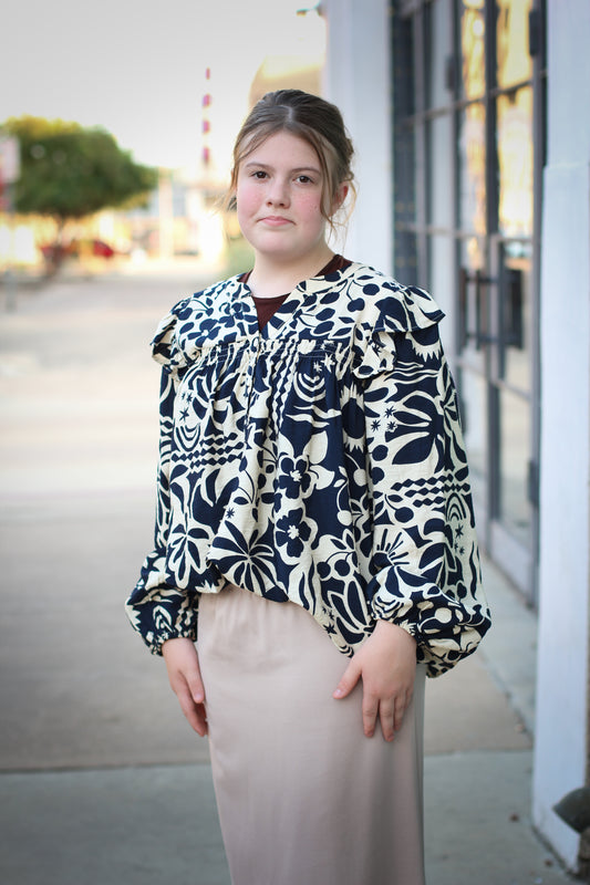 Navy Nights Top