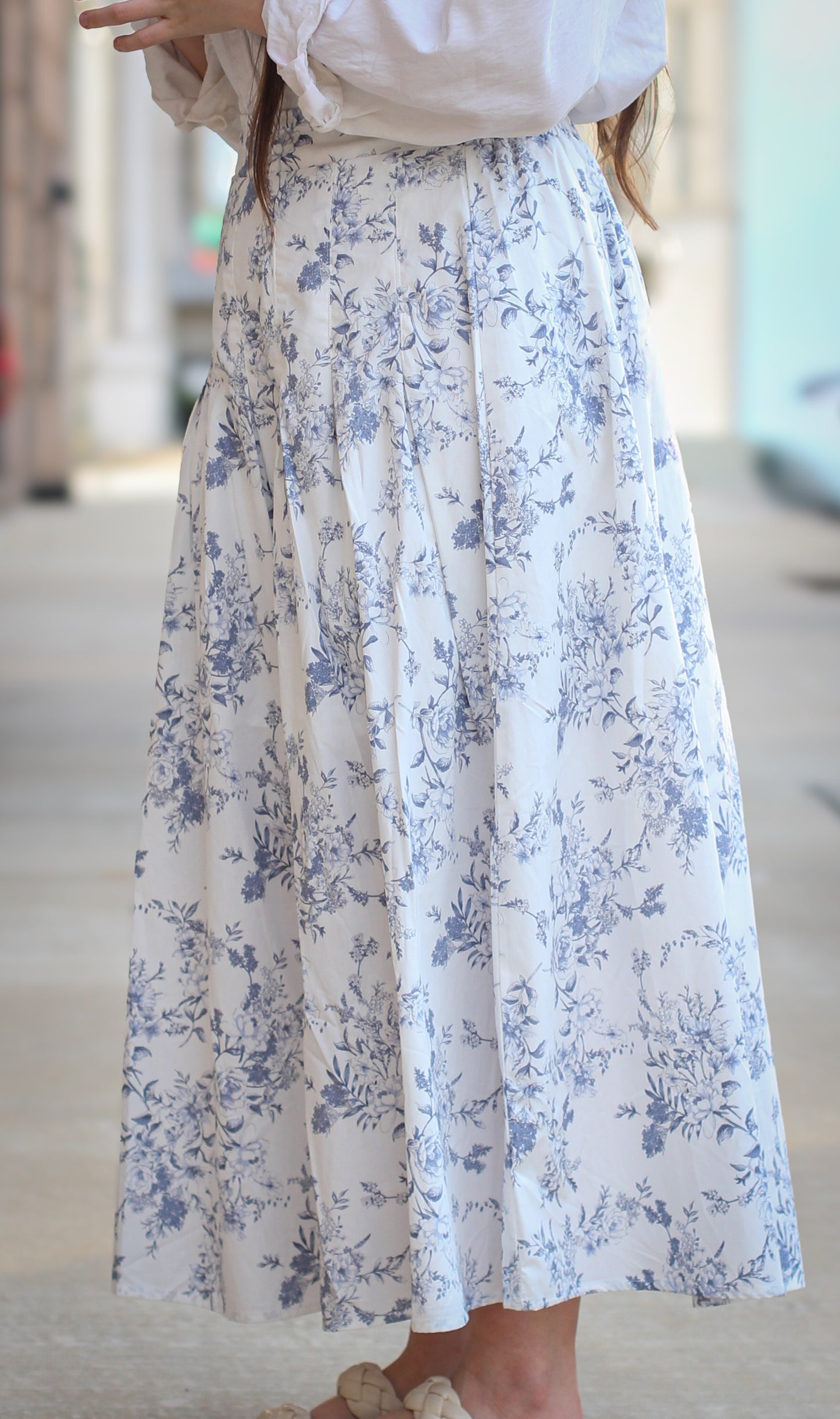 Shadowed Florals Skirt