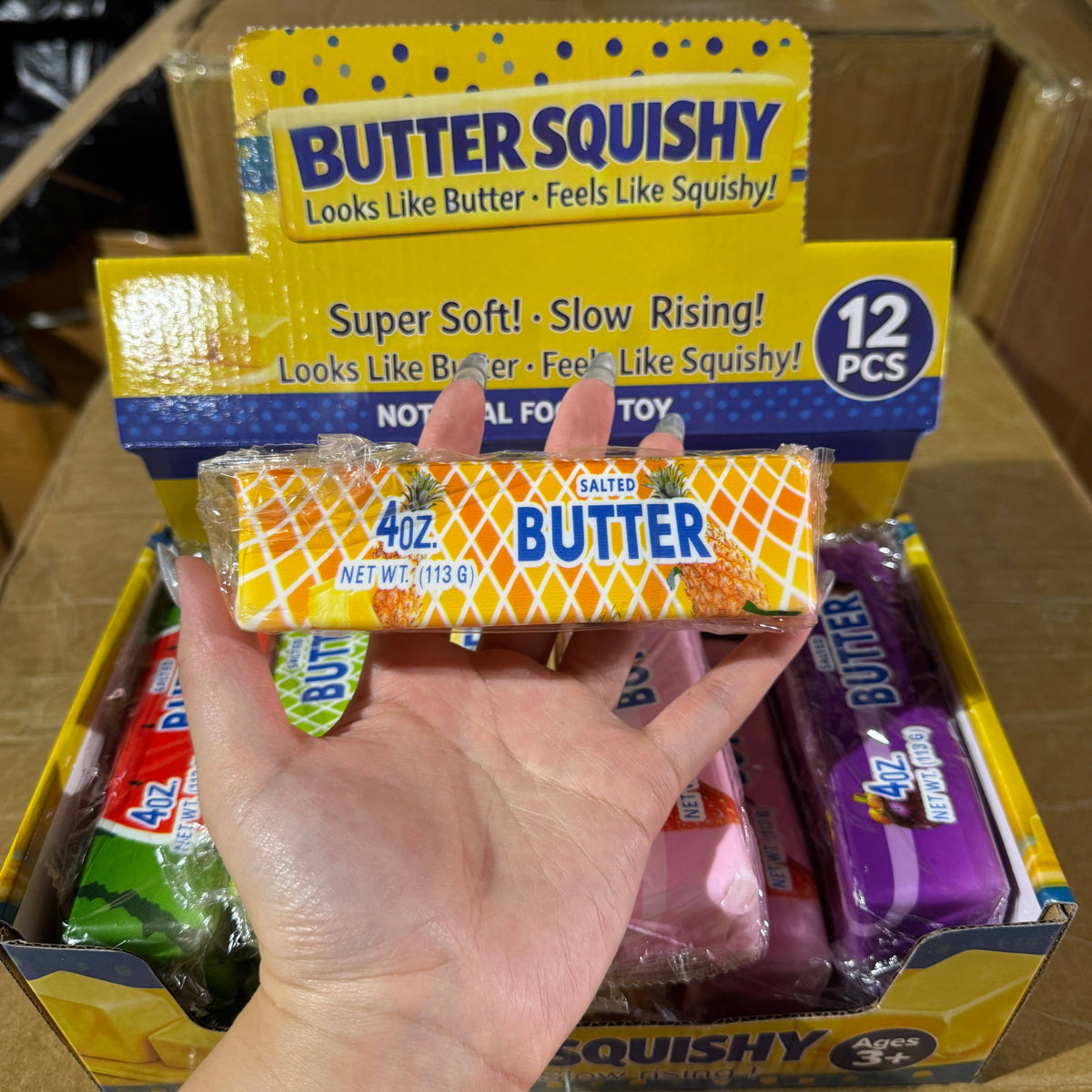 Squishy Foam Assorted Fruit Butter 12/pk | BR237