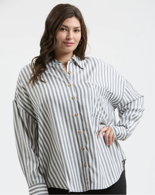 Plus Macey Button Up Top
