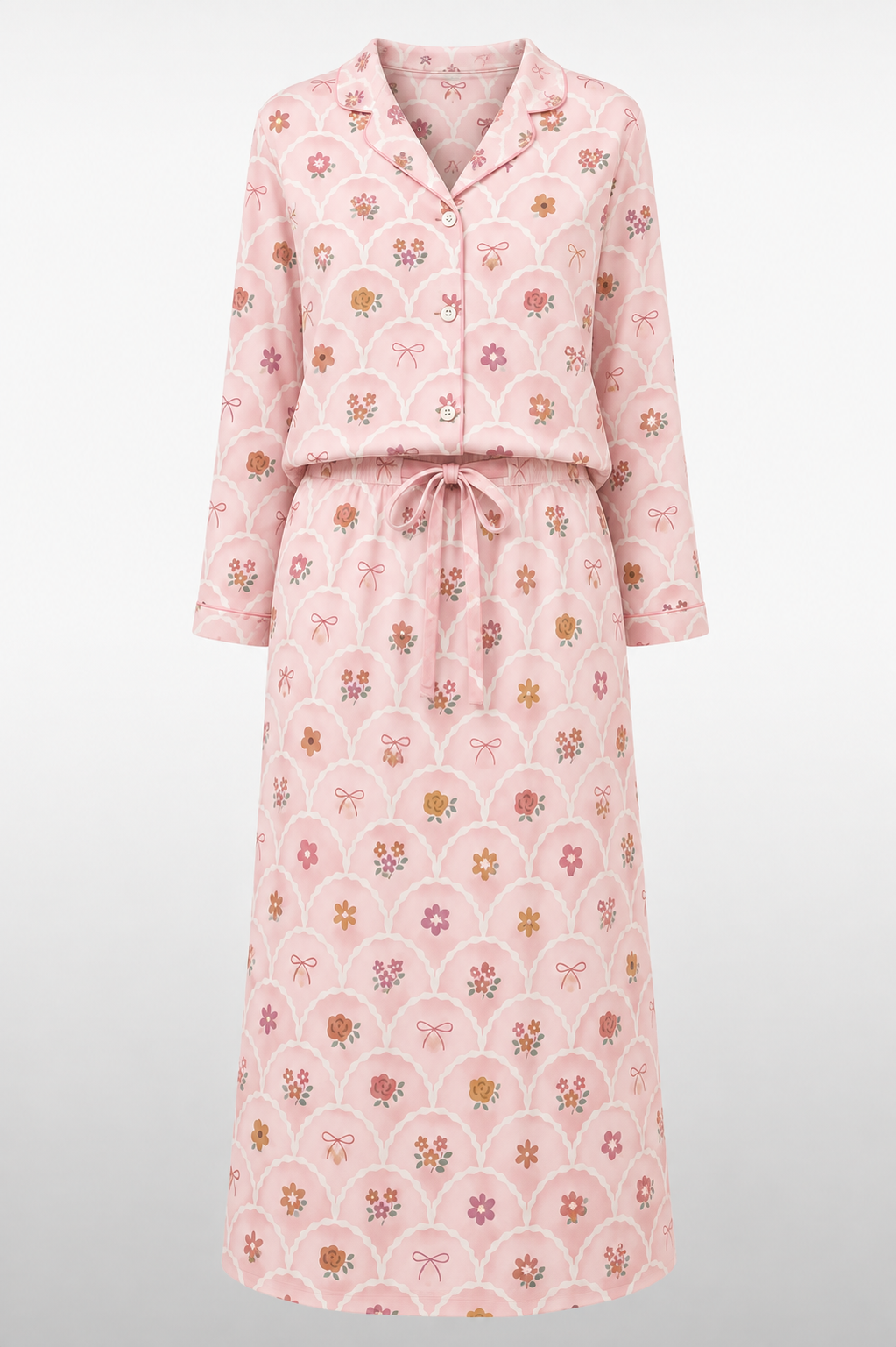 PREORDER Ladies Button Front Sleep Set 36in