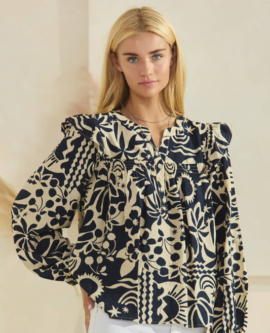 Navy Nights Top