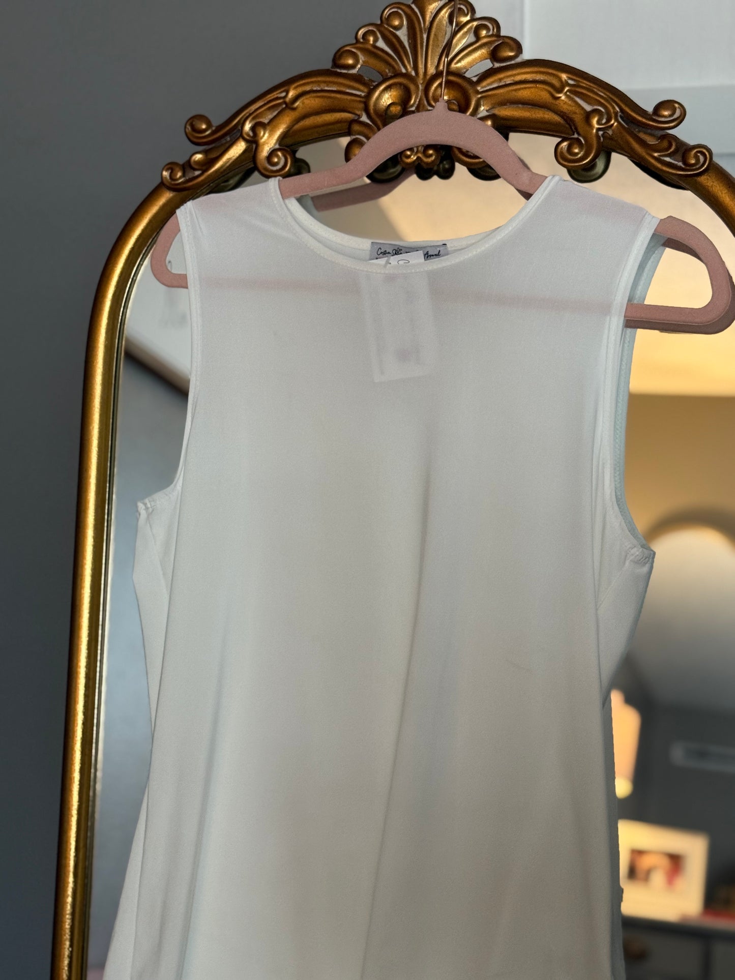 Girls Sleeveless Undershirt Full Length