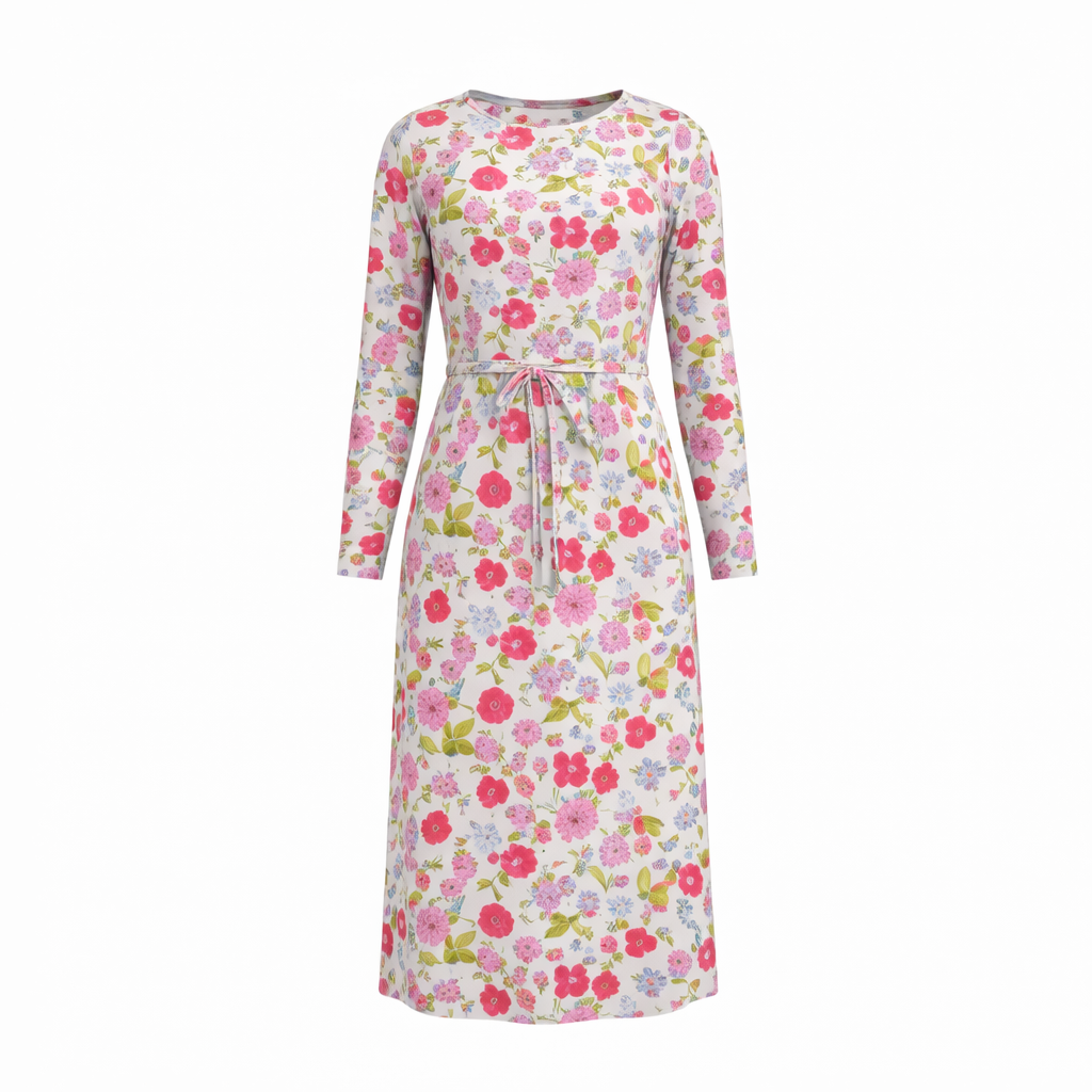 Girls Drawstring Swim Dress