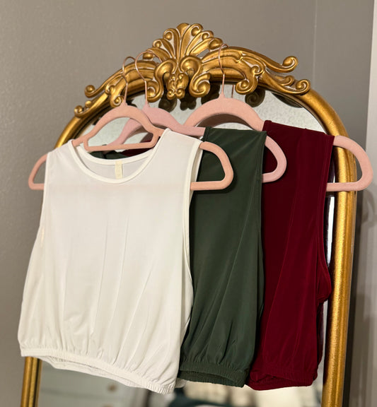 Sleeveless Half Tee