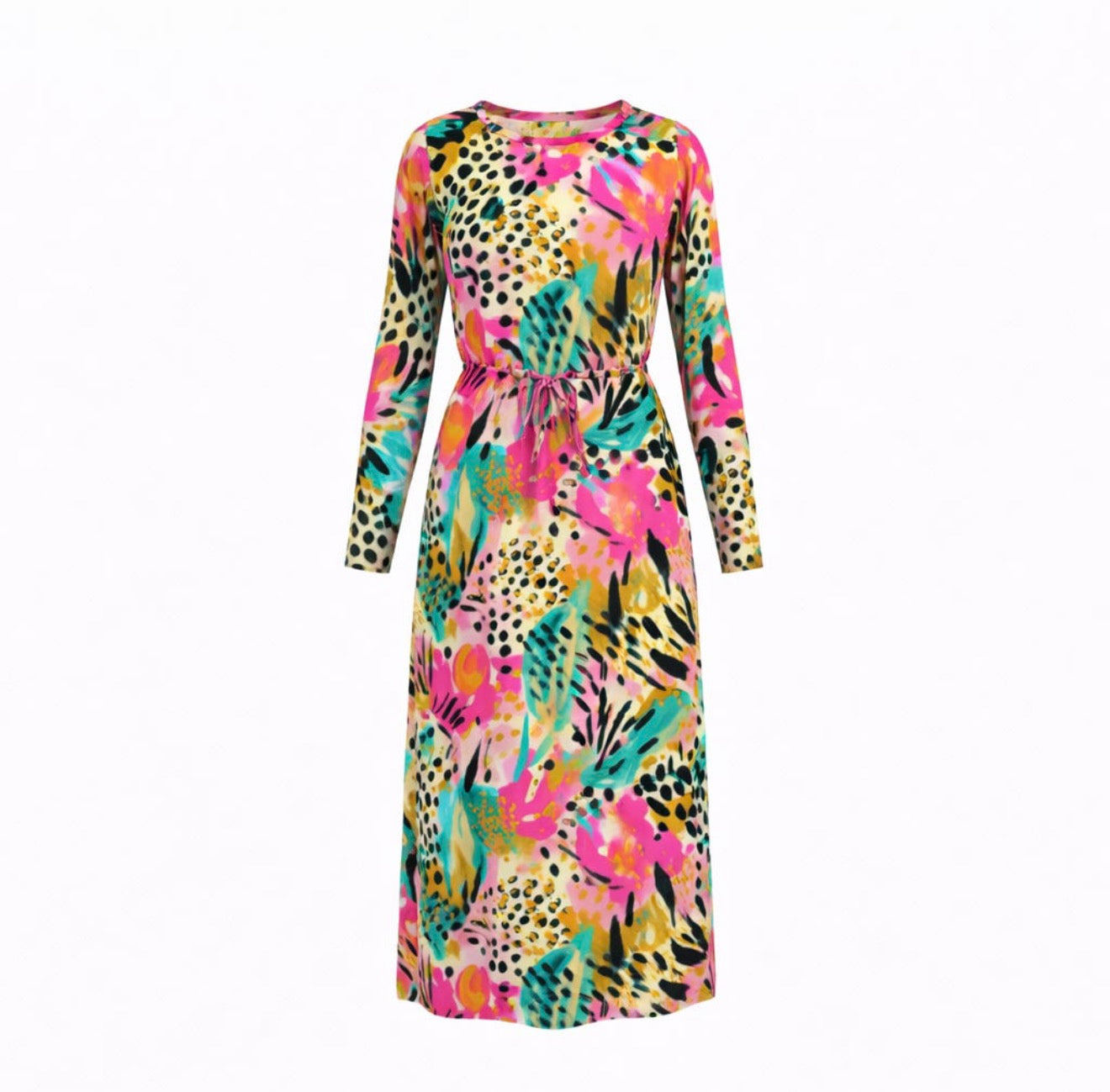 Girls Drawstring Swim Dress