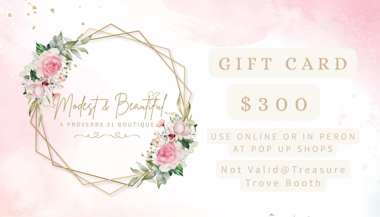 Modest & Beautiful Gift Card