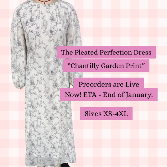 Pleated Perfection Dress - ETA 1/31