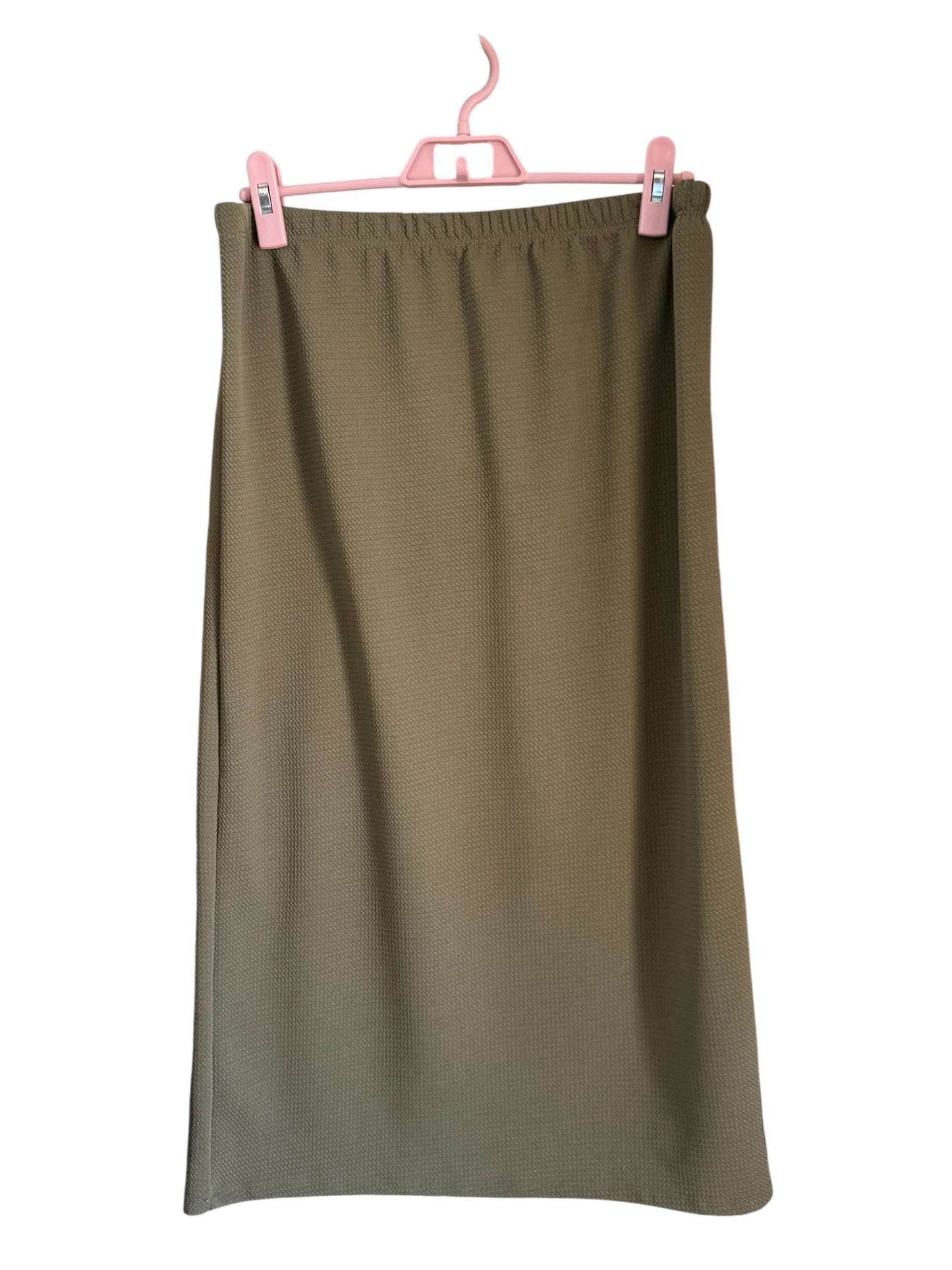 Olive Bullet Knit Skirts - 31in Length