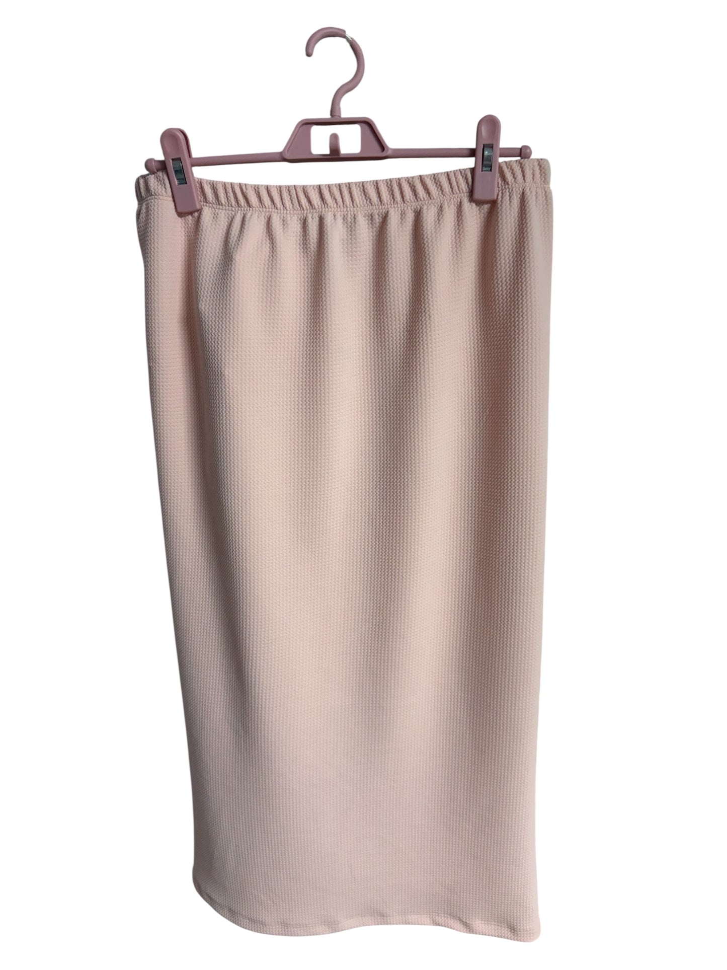 Blush Pink Bullet Knit Skirt - 36in
