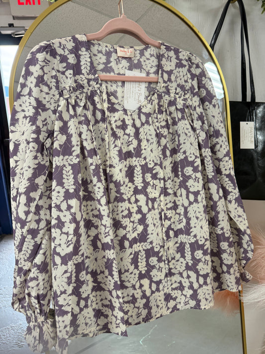 Lavendar Blooms Top