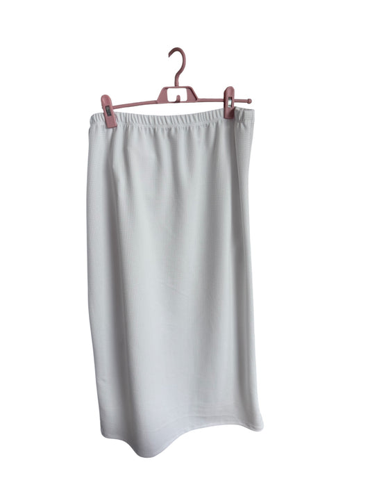 White Ponte Knit Skirt - 31in
