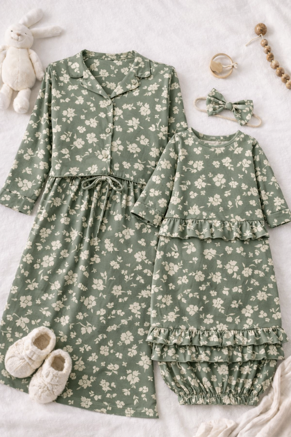 Women’s Button Front Sleep Set 31in