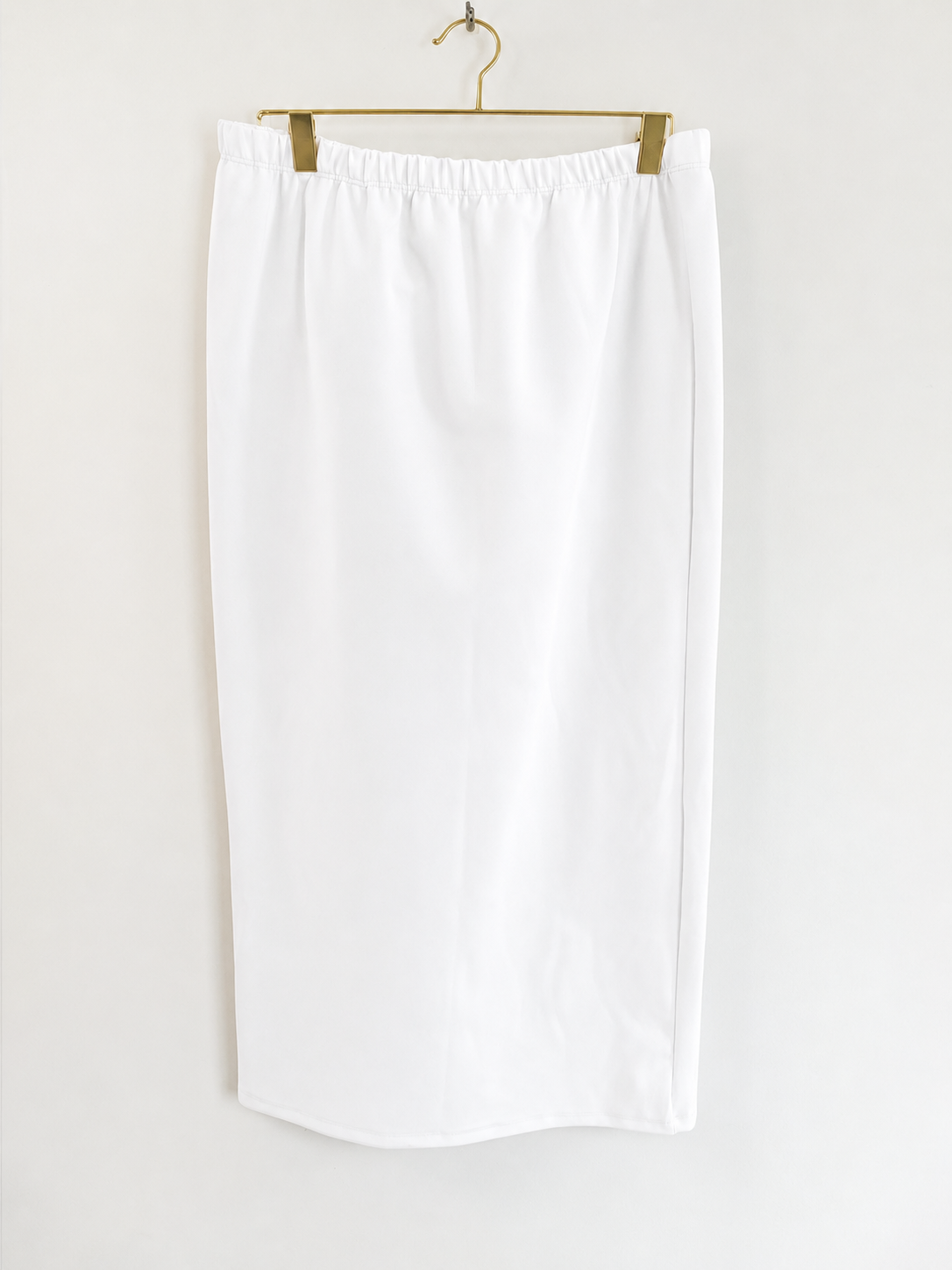 PREORDER White Ponte Skirt - 31in