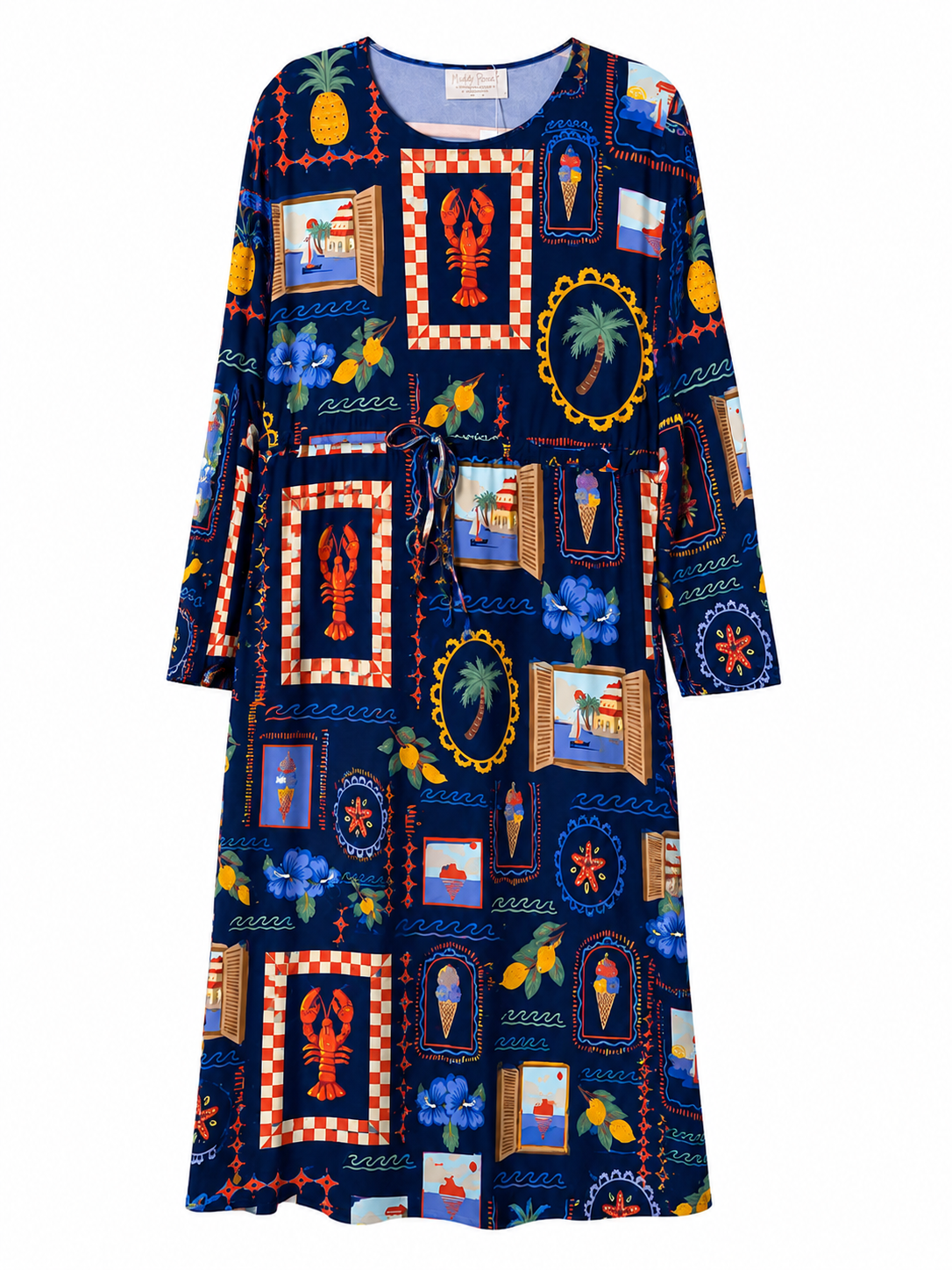 Girls Drawstring Swim Dress