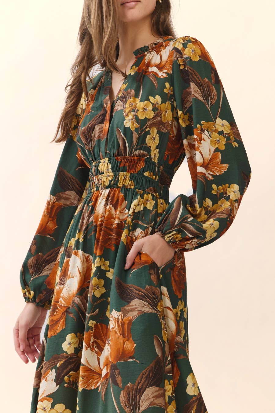 Floral Print Midi Dress