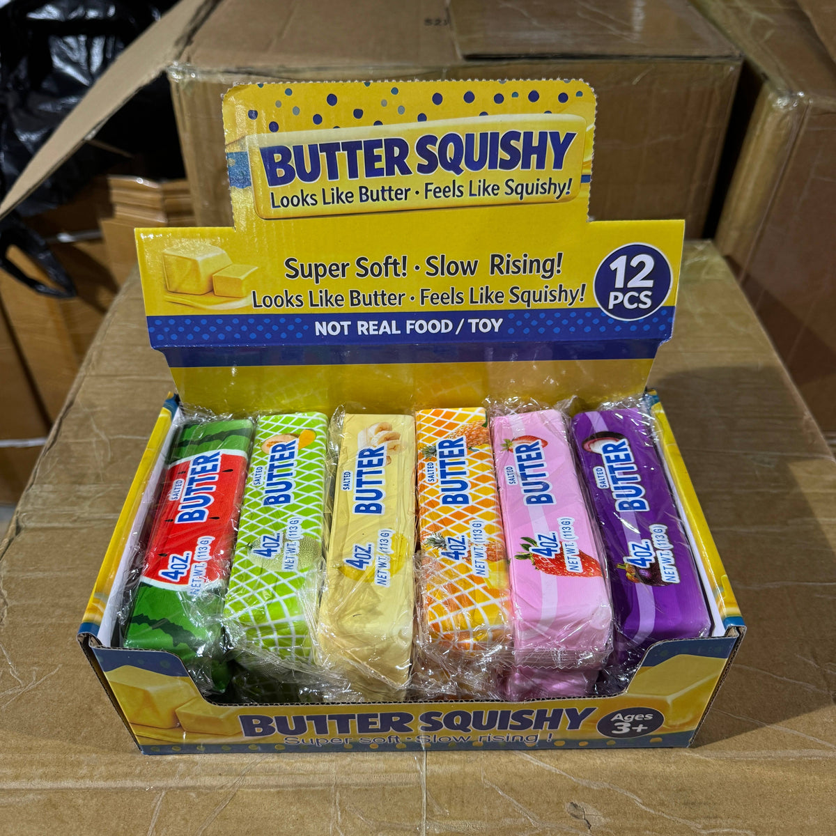 Squishy Foam Assorted Fruit Butter 12/pk | BR237