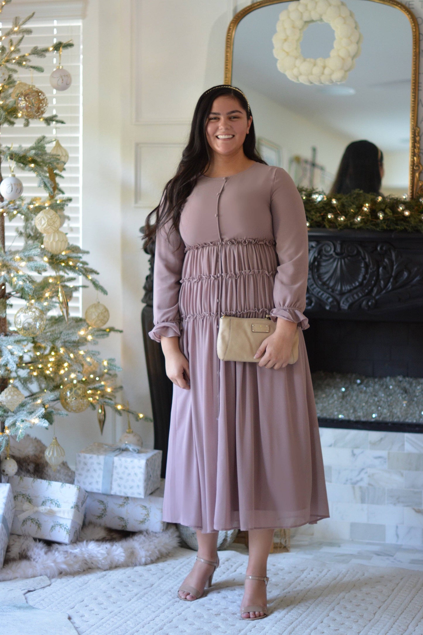 Rhodes Mauve Maxi Dress